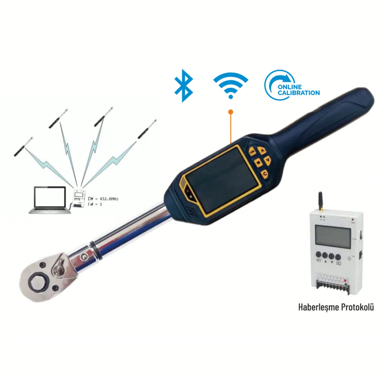 Dsbw T135 Wireless (Haberleşmeli) Dijital Tork Ölçüm Cihazı 6.8 – 135 Nm